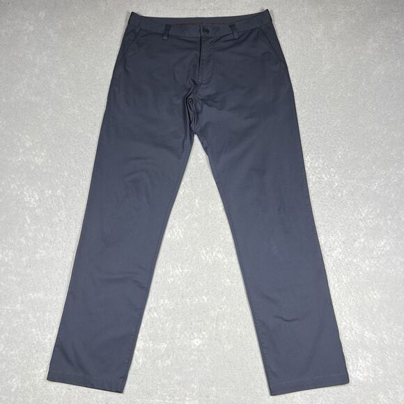 Rhone Commuter Pants Skinny Mens 32x30 Navy Blue Flex-Knit Ultra Slim Fit - Picture 1 of 15